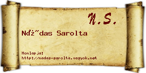 Nádas Sarolta névjegykártya